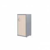 Шкаф колонка с глухой дверью СУ-3.1(R) Клен/Металлик 406x365x823