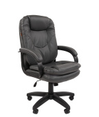 CHAIRMAN 668LT черный пластик, экопремиум серый N