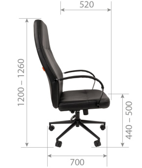 Офисное кресло CHAIRMAN 940 экопремиум черная