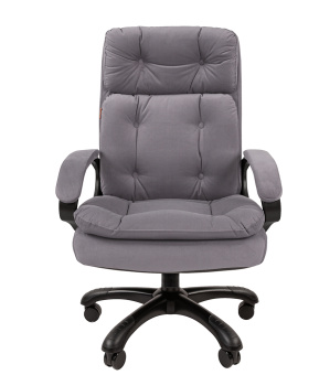 Офисное кресло CHAIRMAN 442 ткань T-53 серый (черный пластик)