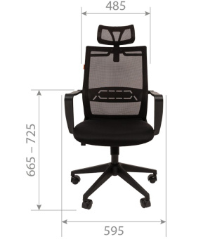 Офисное кресло CHAIRMAN 545 ткань серый