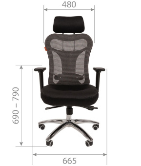 Офисное кресло CHAIRMAN 769 TW-11черный N