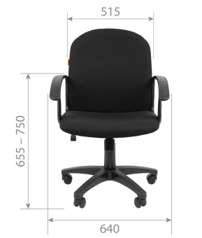 Офисное кресло CHAIRMAN 681 ткань T08 черный