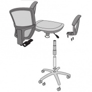 Сборка офисного кресла BETTA GTP ткань С/OH
