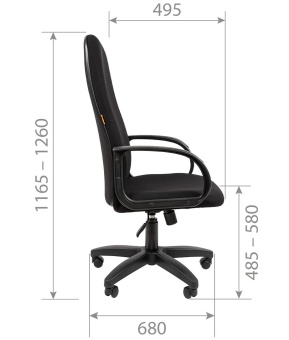 Офисное кресло CHAIRMAN 279 T ткань T08 черный