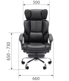 Офисное кресло CHAIRMAN CH644 экокожа, черный