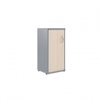 Шкаф колонка с глухой дверью СУ-3.1(L) Клен/Металлик 406x365x823