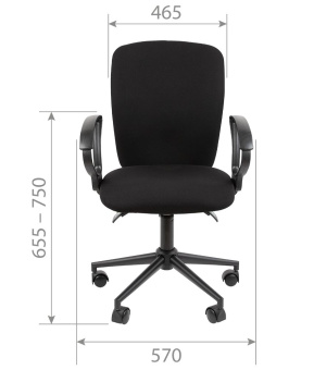 Офисное кресло CHAIRMAN 9801 BLACK ткань