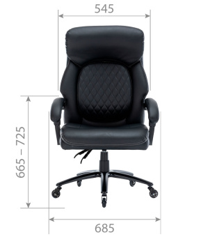 Офисное кресло Chairman CH412 экокожа, черный