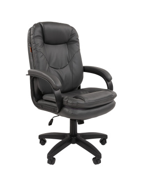 CHAIRMAN 668LT черный пластик, экопремиум серый N