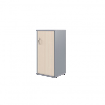 Шкаф колонка с глухой дверью СУ-3.1(R) Клен/Металлик 406x365x823