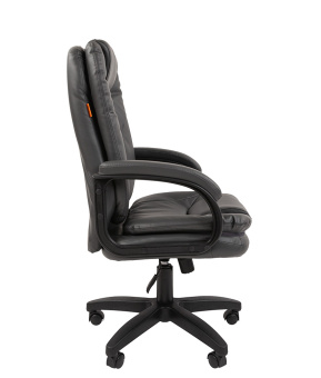 Офисное кресло CHAIRMAN 668LT черный пластик, экопремиум серый N