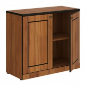 Шкаф с глухими малыми дверьми LLC 90.1 Орех Тироли 900x400x800