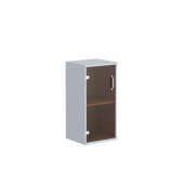 Шкаф колонка со стеклянной дверью СУ-3.2 Металлик 406x365x823