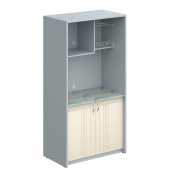 Шкаф для посуды SCB 120.3ML Бук Тиара/Металлик 1030x600x2000