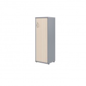 Шкаф колонка с глухой дверью СУ-2.3(R) Клен/Металлик 406x365x1200