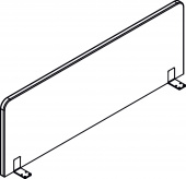 Экран акустический XAFP 1450.1 Красный 26-22 1400х30х500 RAND Acoustic