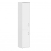 Шкаф колонка с глухой средней и малой дверьми СУ-1.3(L) Белый 406x365x1975