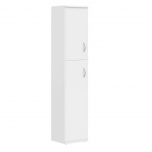Шкаф колонка с глухой малой и средней дверьми СУ-1.8(L) Белый 406x365x1975