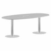Конференц стол ПРГ-3 Белый/Белый 2200x1100x750
