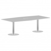 Конференц стол ПРГ-4 Белый/Белый 2400x1200x750
