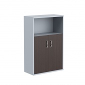 Шкаф с глухими малыми дверьми СТ-2.1 Венге Магия/Металлик 770x365x1200