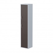 Шкаф колонка с глухой малой и средней дверьми СУ-1.8(R) Венге Магия/Металлик 406x365x1975