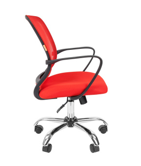 Офисное кресло CHAIRMAN 698 CHROME TW-69 красный