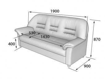 P3 PREMIER Диван 3х-местный 1900х900х870 кат.1