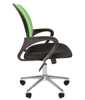 Офисное кресло CHAIRMAN 696 CHROME TW св-зеленый хром new