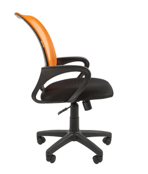 Офисное кресло CHAIRMAN 969 сника Сетка TW-66 (оранжевый) / Сиденье ткань TW 11