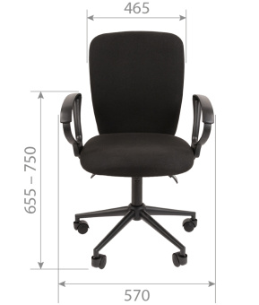 Офисное кресло CHAIRMAN 9801 BLACK ткань