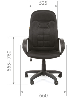 Офисное кресло CHAIRMAN 727 TW-11 черный