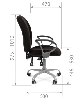Кресло для оператора CHAIRMAN 9801 ERGO
