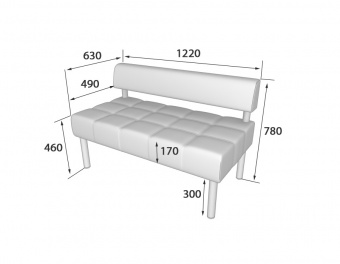 Bu2 BUSINESS Секция 2-местная 1220x630x780 кат.1