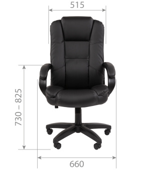 Офисное кресло CHAIRMAN 600LT чер.пласт экопремиум черный