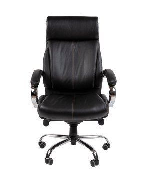 Офисное кресло CHAIRMAN CH423 кожа, черный