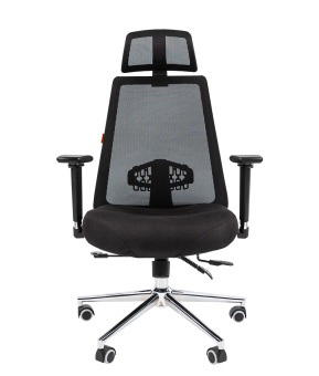 Офисное кресло CHAIRMAN 535 LUX ткань черный/черный
