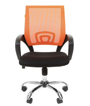 Офисное кресло CHAIRMAN 696 CHROME TW оранжевый хром