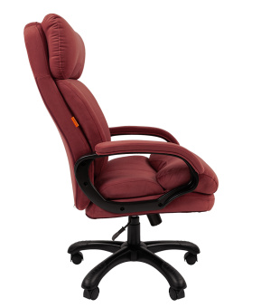 Кресло CHAIRMAN 505 HOME ткань Т-28 коралл (черный пластик)