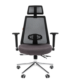 Офисное кресло CHAIRMAN 535 LUX ткань черный/черный
