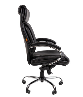 Офисное кресло CHAIRMAN CH423 кожа, черный