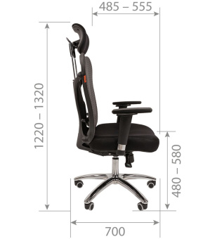 Офисное кресло CHAIRMAN 769 TW-11черный N