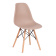 Стул CINDY (EAMES) (mod. 1801) дерево бук/металл/сиденье пластик, 45x51x82 см, Beige (Бежевый)