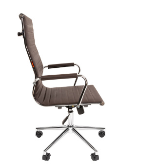Офисное кресло CHAIRMAN 755 экопремиум коричневый