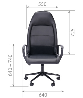 Офисное кресло CHAIRMAN CH941 экокожа, черный