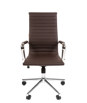 Офисное кресло CHAIRMAN 755 экопремиум коричневый