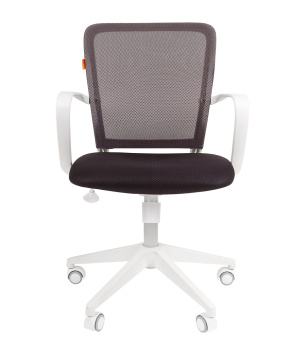 Офисное кресло CHAIRMAN 698 белый пластик TW-12/TW-04 серый