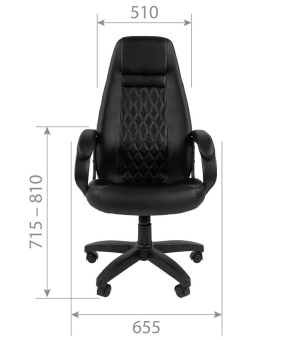 Офисное кресло CHAIRMAN 950LT экопремиум черный