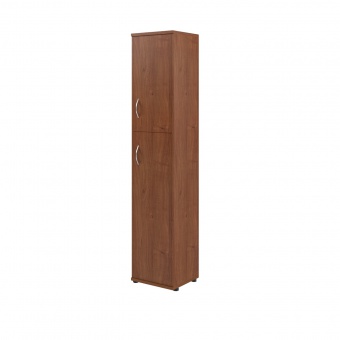 Шкаф колонка с глухой малой и средней дверьми СУ-1.8(R) Орех Французcкий 406x365x1975